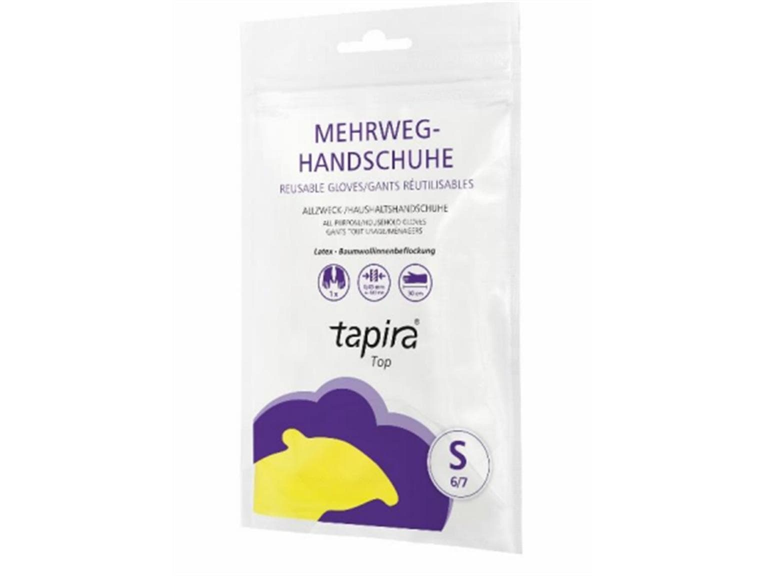 Gant de ménage Tapira Top Latex, longueur 30 cm, taille XL, jaune