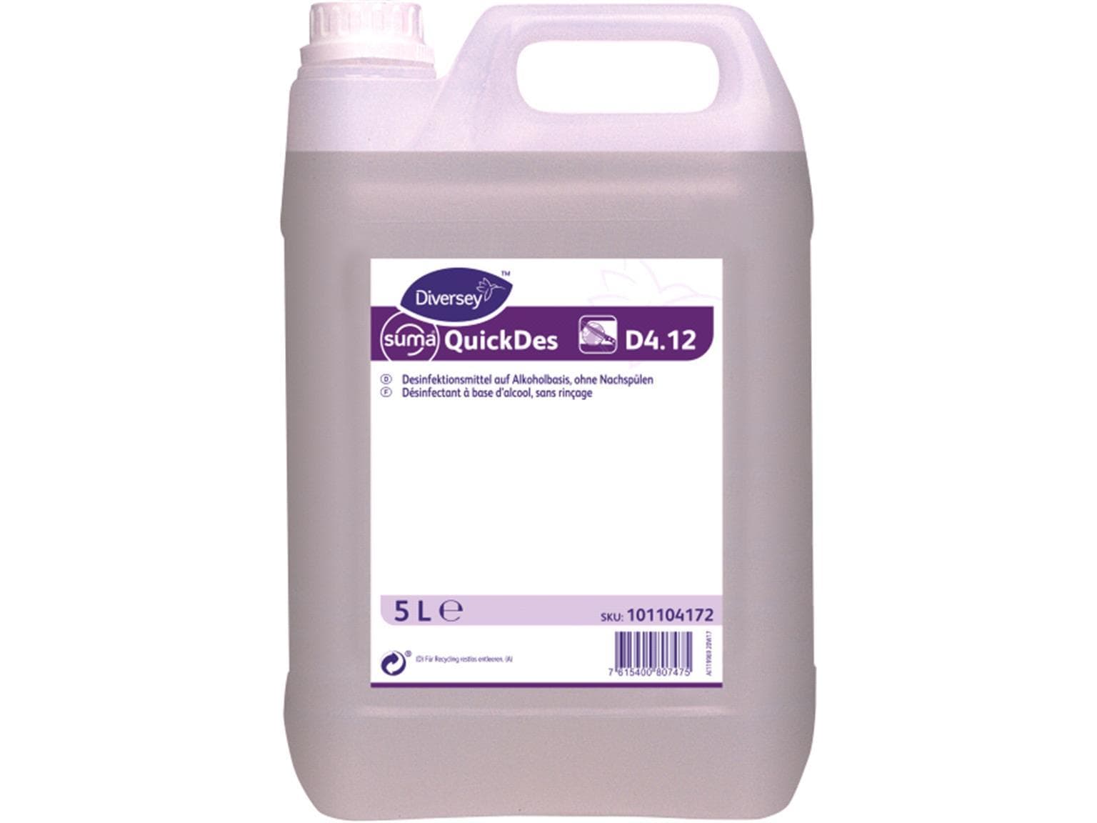 Suma QuickDes D4.12, disinfettante a base di alcol, non richiede risciacquo