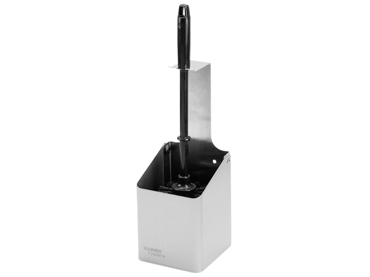 Porta scopino WC WBU 2 E Steel Touch in acciaio inox spazzolato, anti-impronta