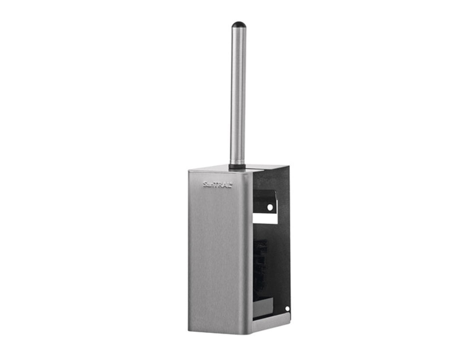 Set scopino WC WBU 3 in acciaio inox, incluso scopino WC con manico in acciaio inox,