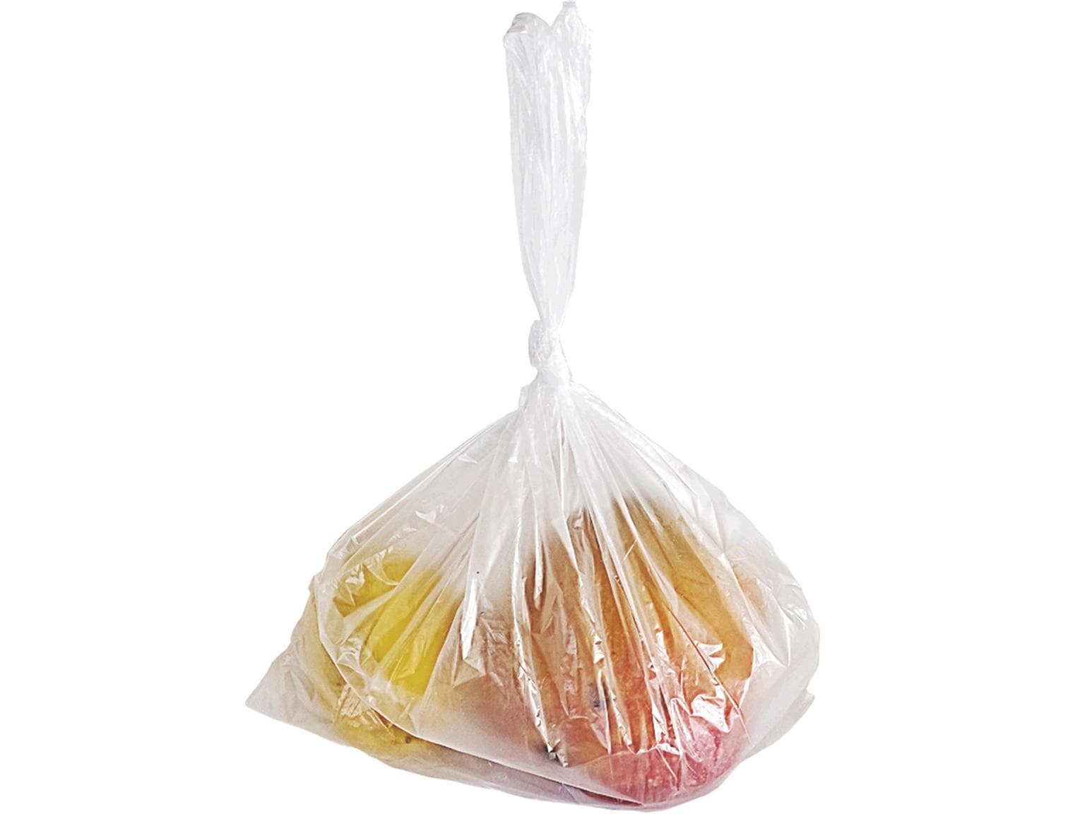 Sacchetto per nodi 3 kg, 220 + 120 x 400 mm HPDE 7 my, trasparente