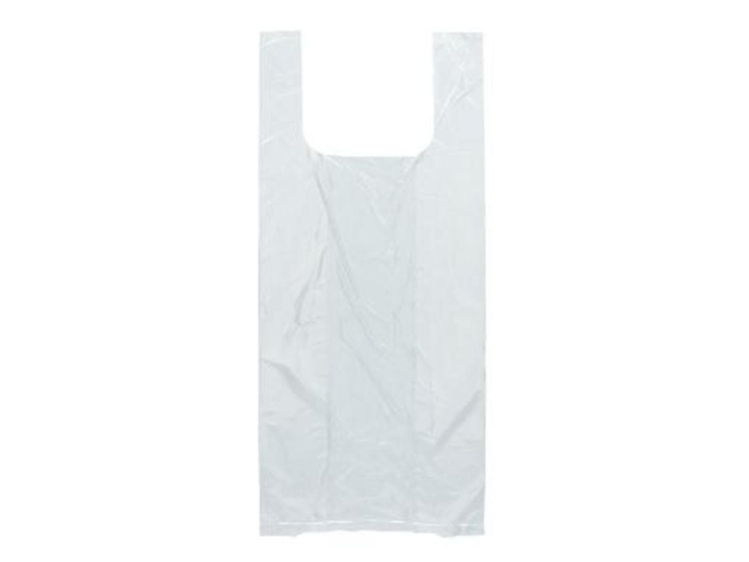 Sacchetti annodati 220 + 120 x 490 mm trasparenti HPDE 7 my, in rotolo da 250 pezzi