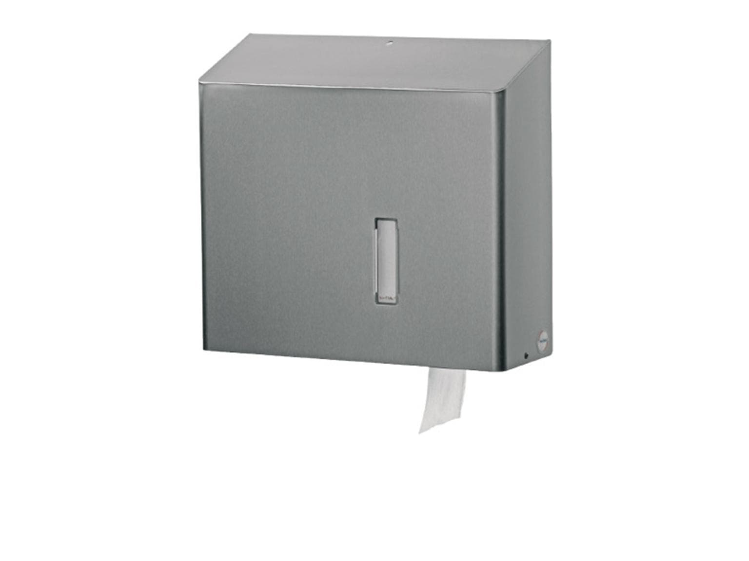 Distributore di carta igienica SanTral RHU 31E AFP per rotoli Jombo fino a ø 330 mm, acciaio inox