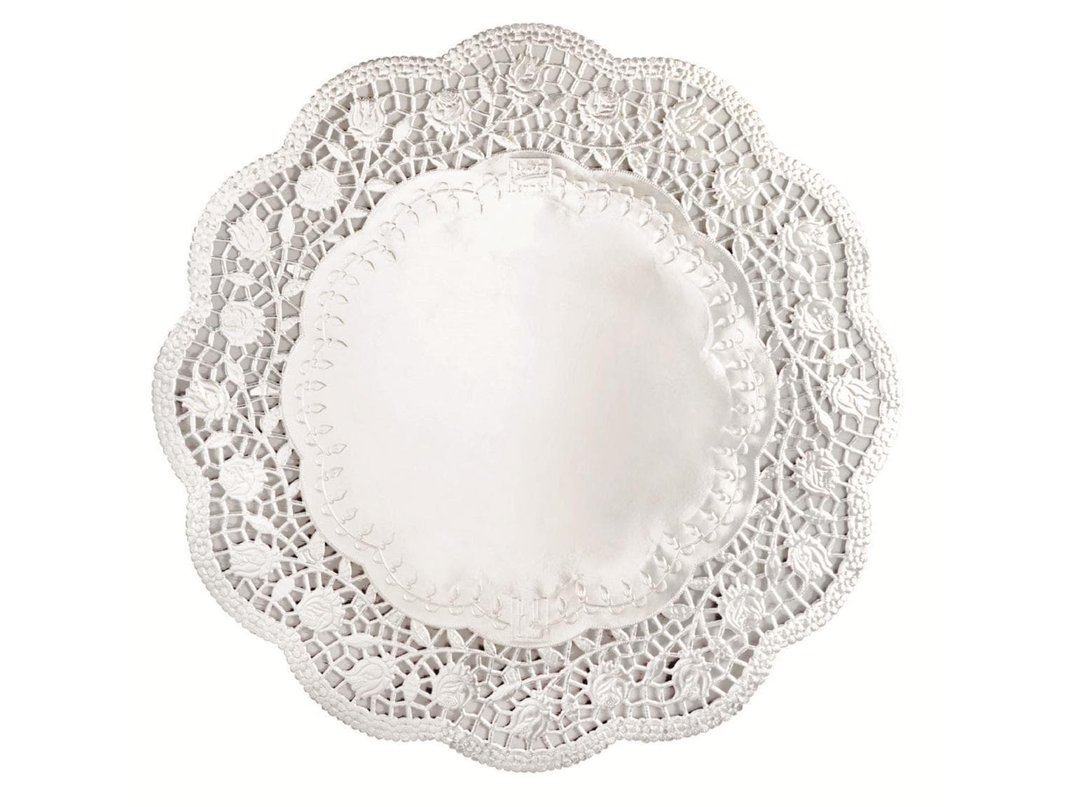 Tortenspitzen ø 18 cm rund, hochweiss, fettdicht