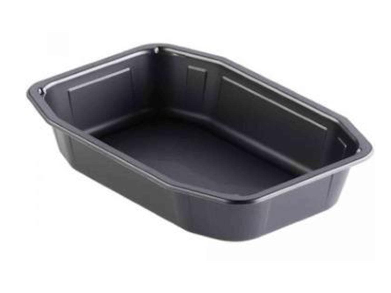 Siegel-Menüschale PP, schwarz, 1-teilig 215 x 148 x 70 mm