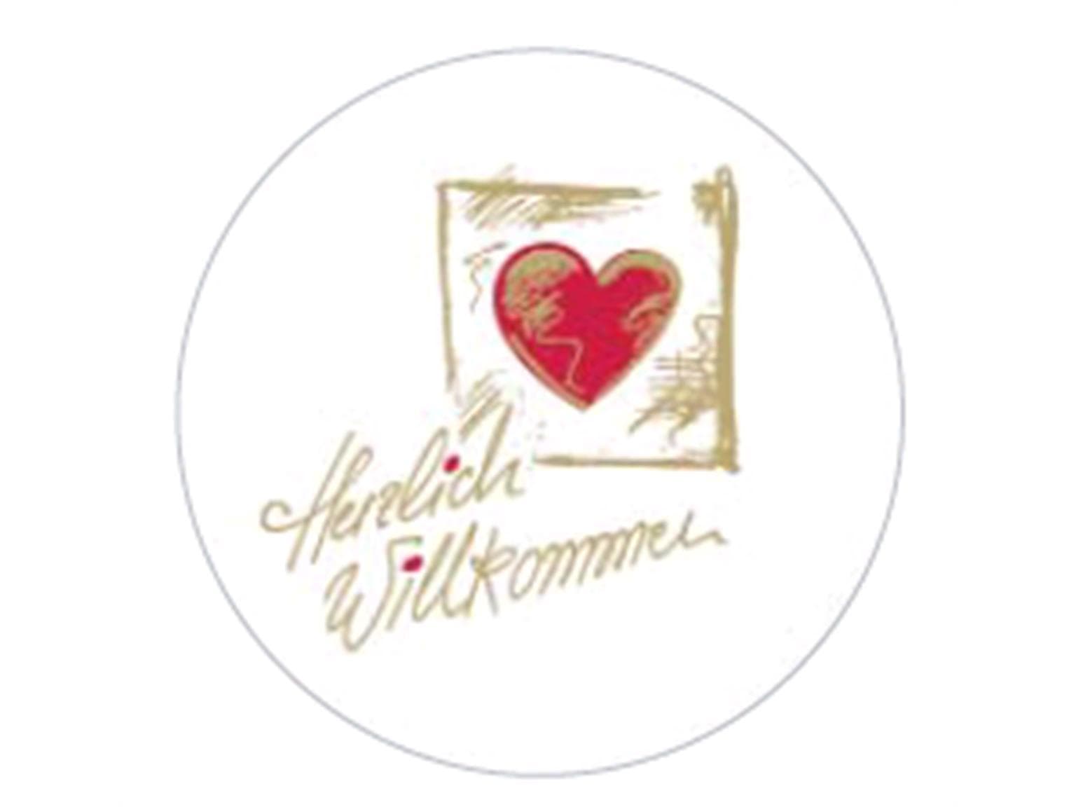 Capuchons en carton mat, 86 mm, « WELCOME »