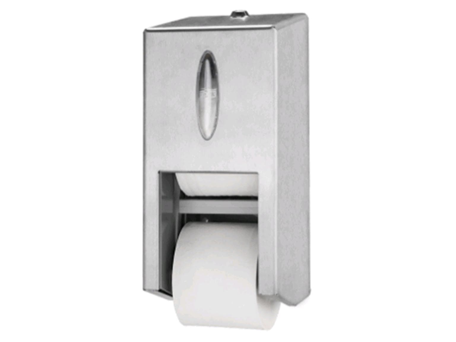 Distributore di carta igienica Tork Midi T7 in acciaio inox, L 149 x A 325 x P 143 mm,
