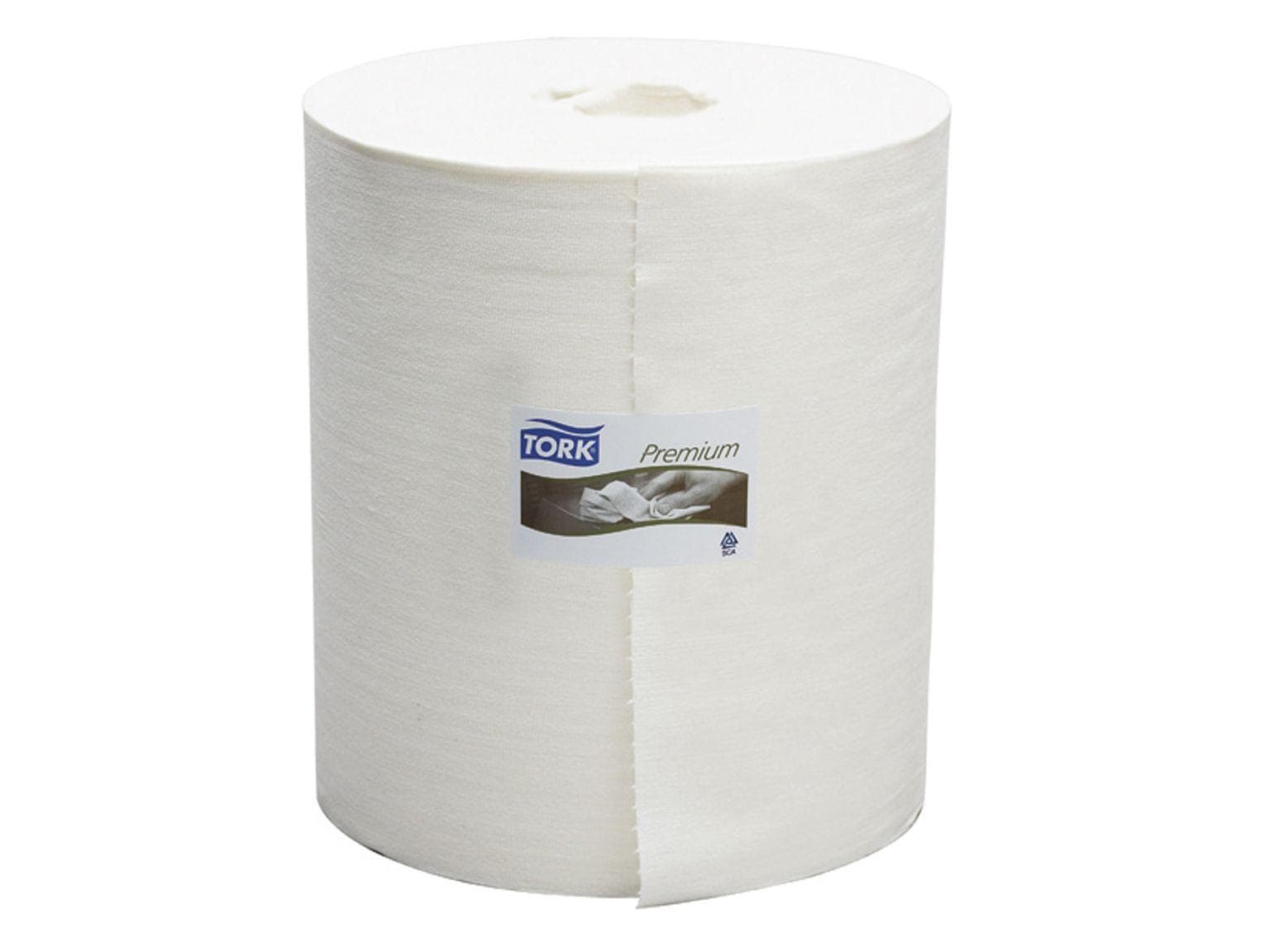 Rouleaux de chiffons de nettoyage Tork Premium 510, tissu non tissé blanc, 1 pli, 1000 feuilles,