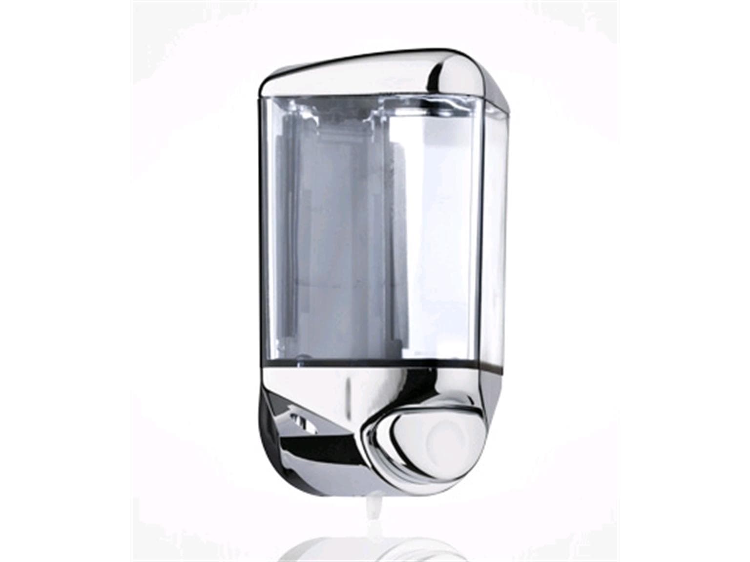 Flüssigseifen-Spender Kunststoff 0.55 lt chrom/transparent, 185 x 95 x 115 mm