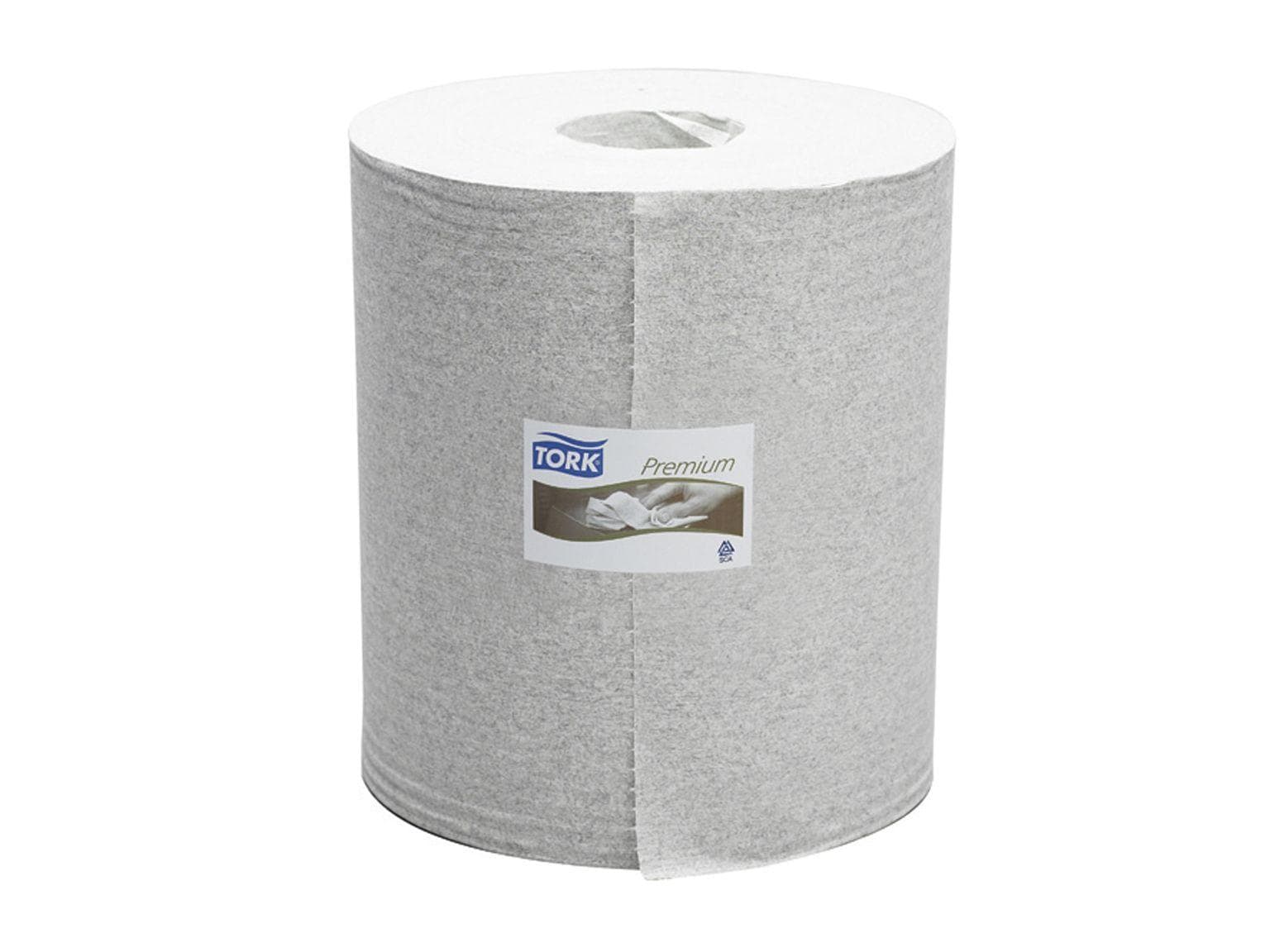 Rouleaux de chiffons de nettoyage Tork Premium 520, tissu non tissé gris, 1 pli, 950 feuilles,