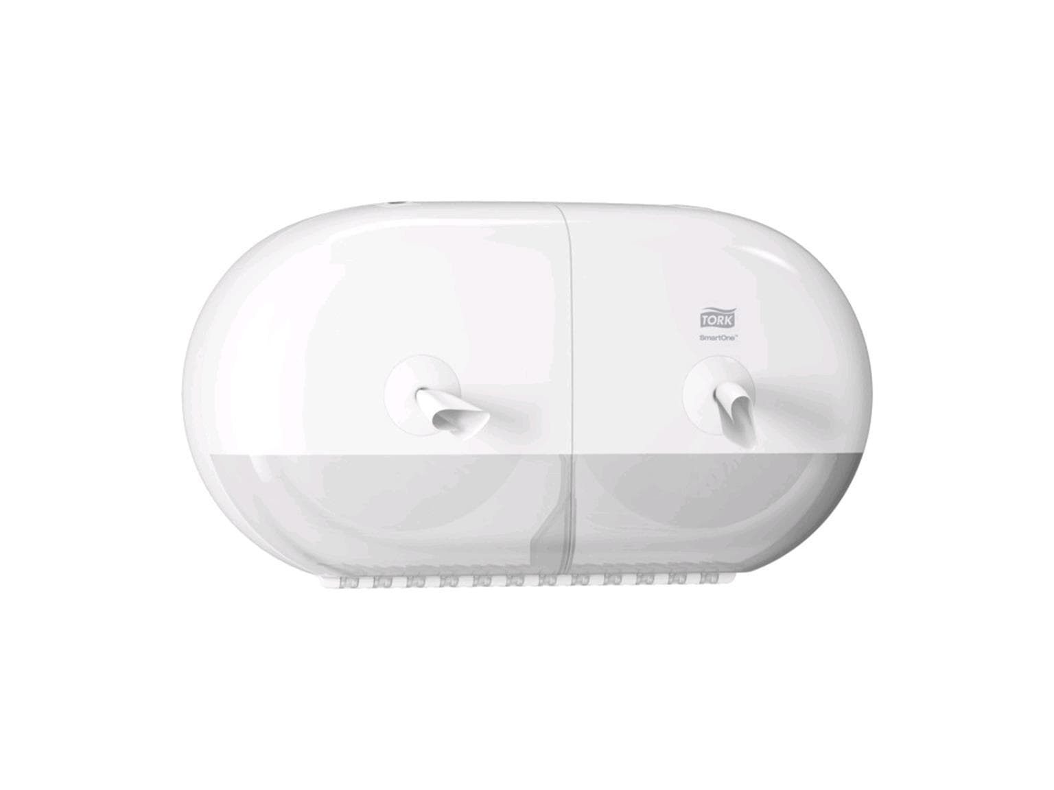 Distributore di carta igienica Mini Smart One T9 in plastica, bianco, L398 x A221 x P156 mm