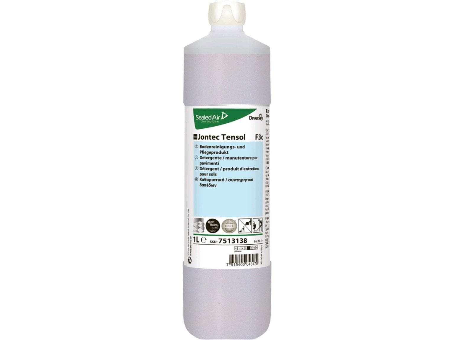 Detergente per pavimenti TASKI Jontec Tensol F3c, 6 flaconi da 1L