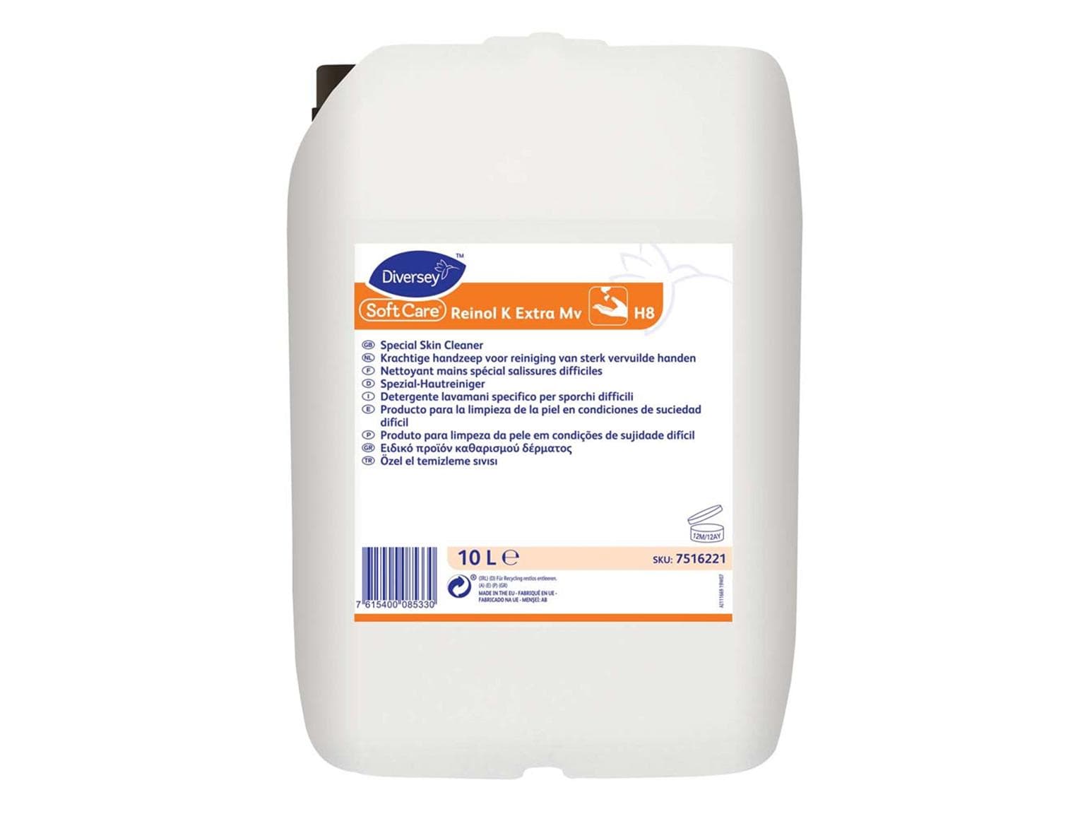 Pasta lavamani Diversey Soft Care Reinol Extra Mv, tanica da 10 l