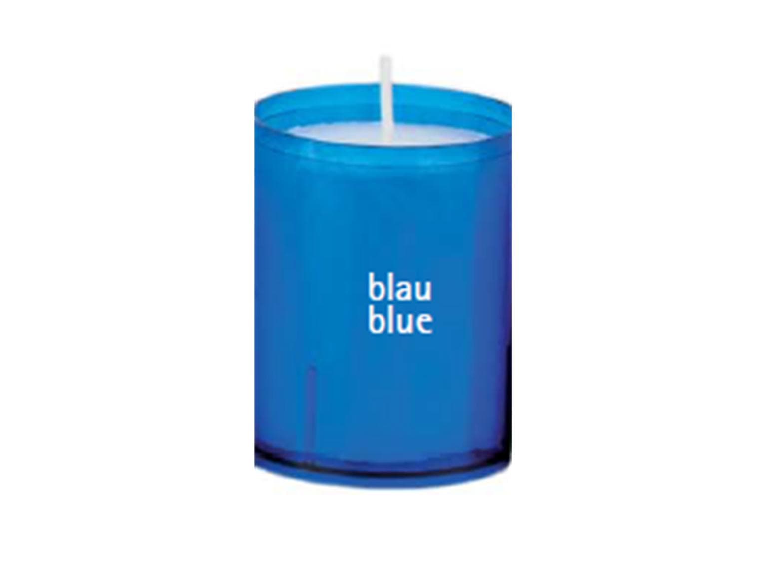 Recharges, 63 mm, durée de combustion 24 heures, bleu