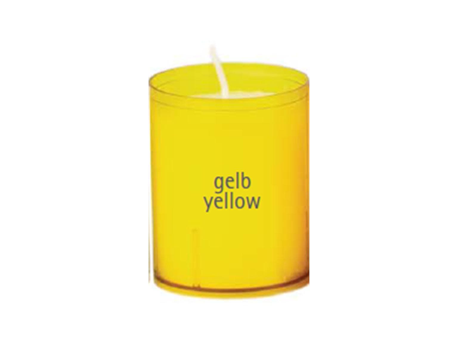 Recharges, 63 mm, durée de combustion 24 heures, jaune