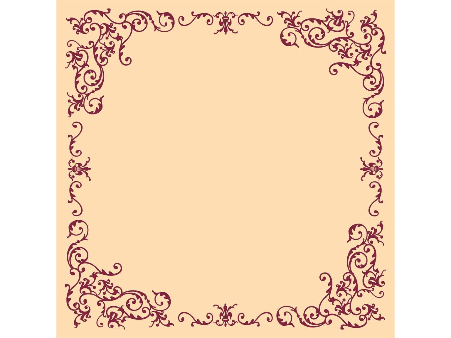 Nappes Airlaid, 80 x 80 cm, pli 1/8, "POMP" crème/bordeaux