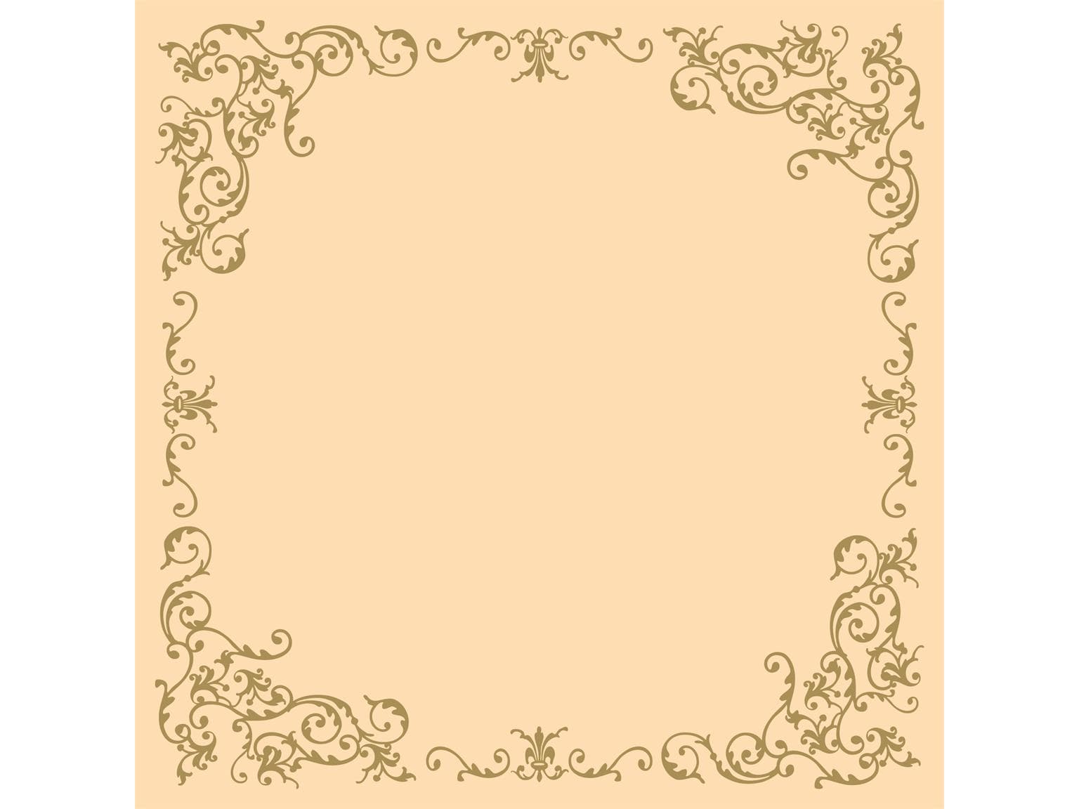 Nappes Airlaid, 80 x 80 cm, pli 1/8, "POMP" crème/or