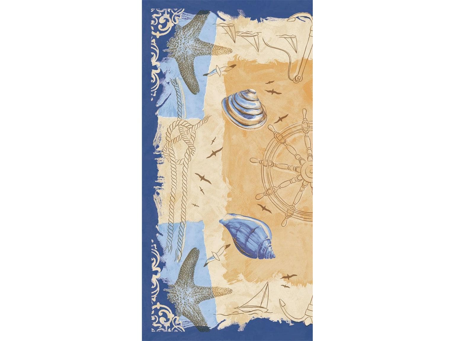 Nappes Airlaid, 80 x 80 cm, pli 1/8, « DEL MAR »