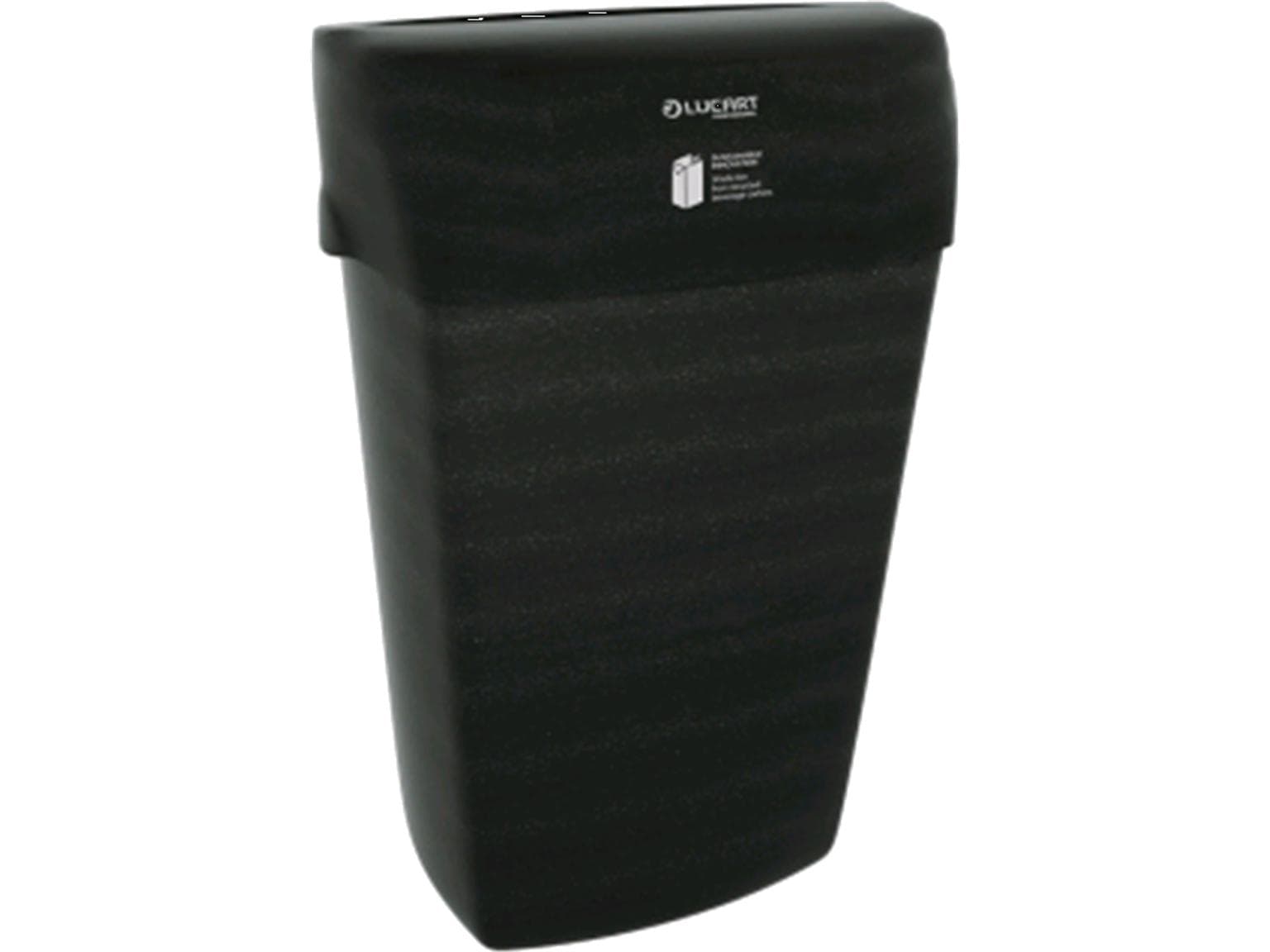 Pattumiera EcoNatural da 23 litri, nera, 500 x 330 x 215 mm,