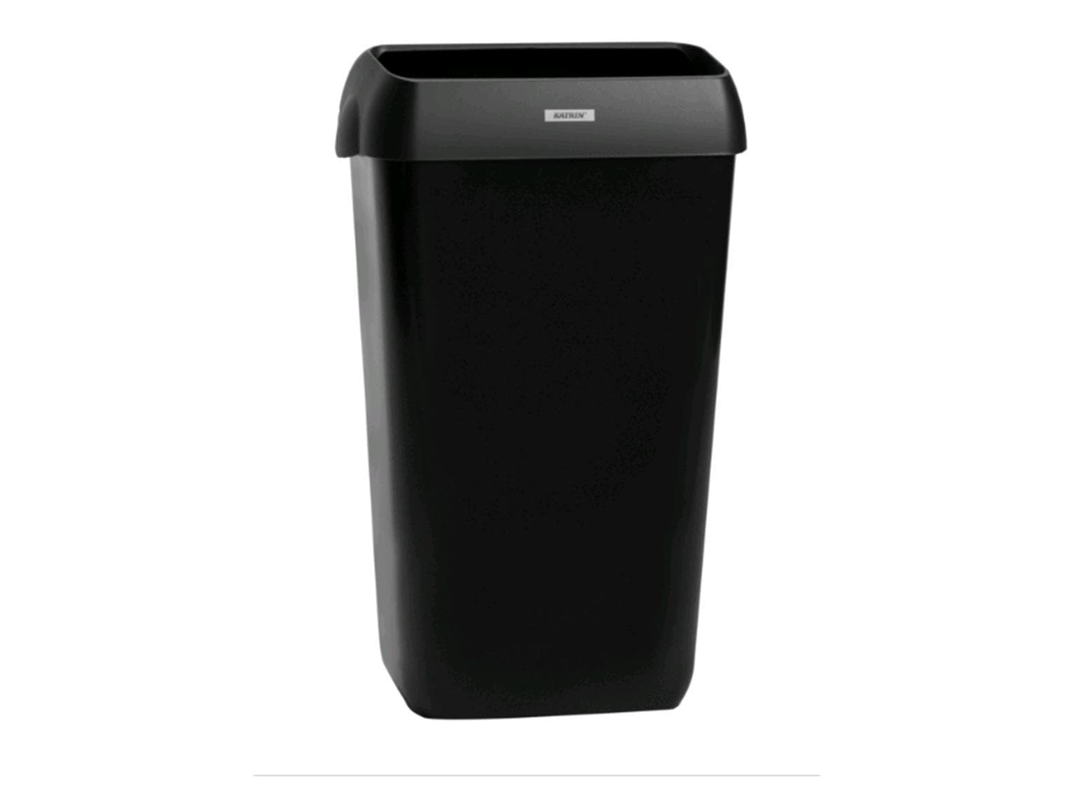 Cestino per rifiuti Katrin 25 Lt., plastica nera, H 550 x L 330 x P 230 mm,