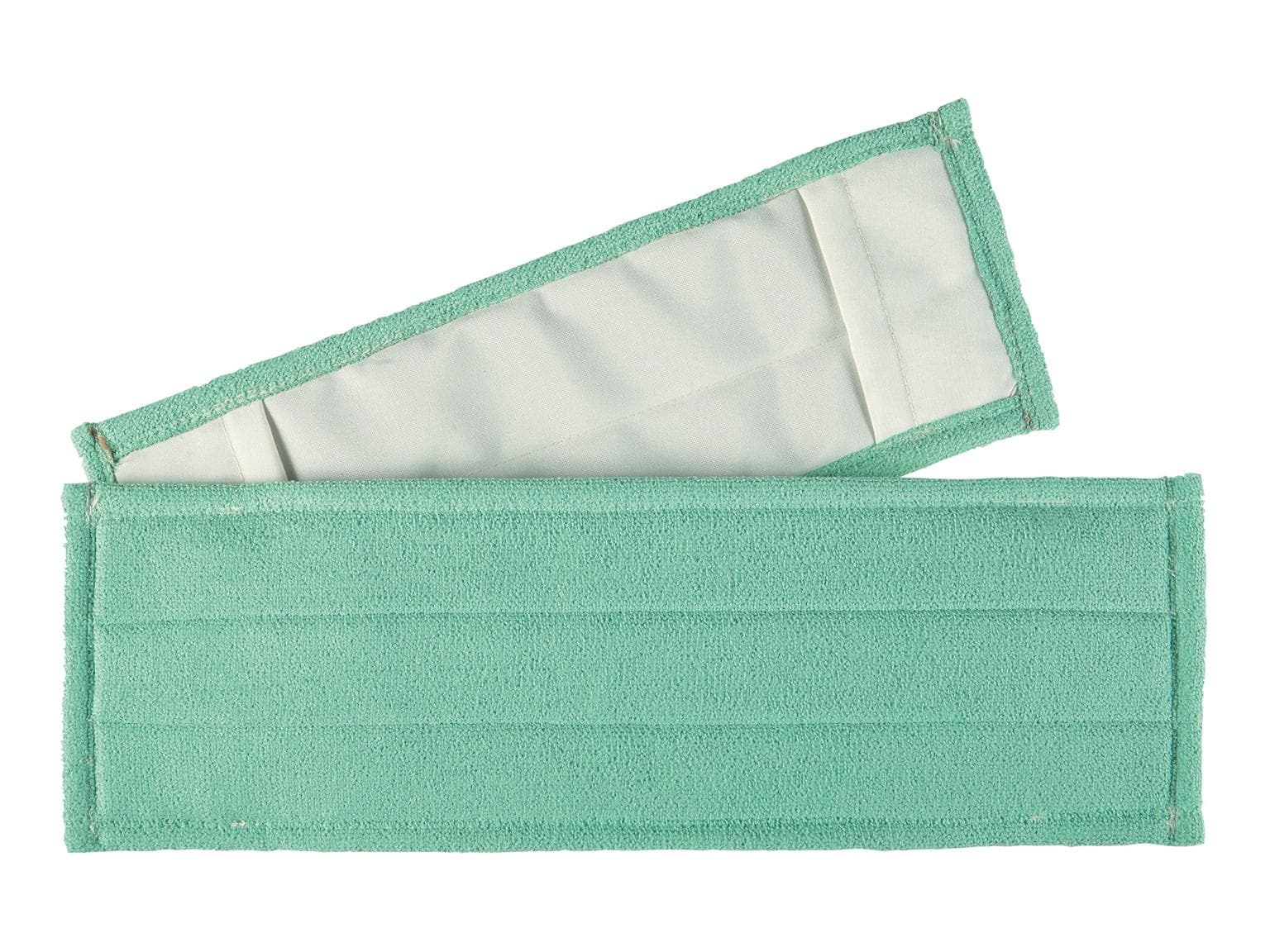 Mocio Micro-plus verde chiaro, 40 cm, rivestimento 100% microfibra per una superficie extra liscia