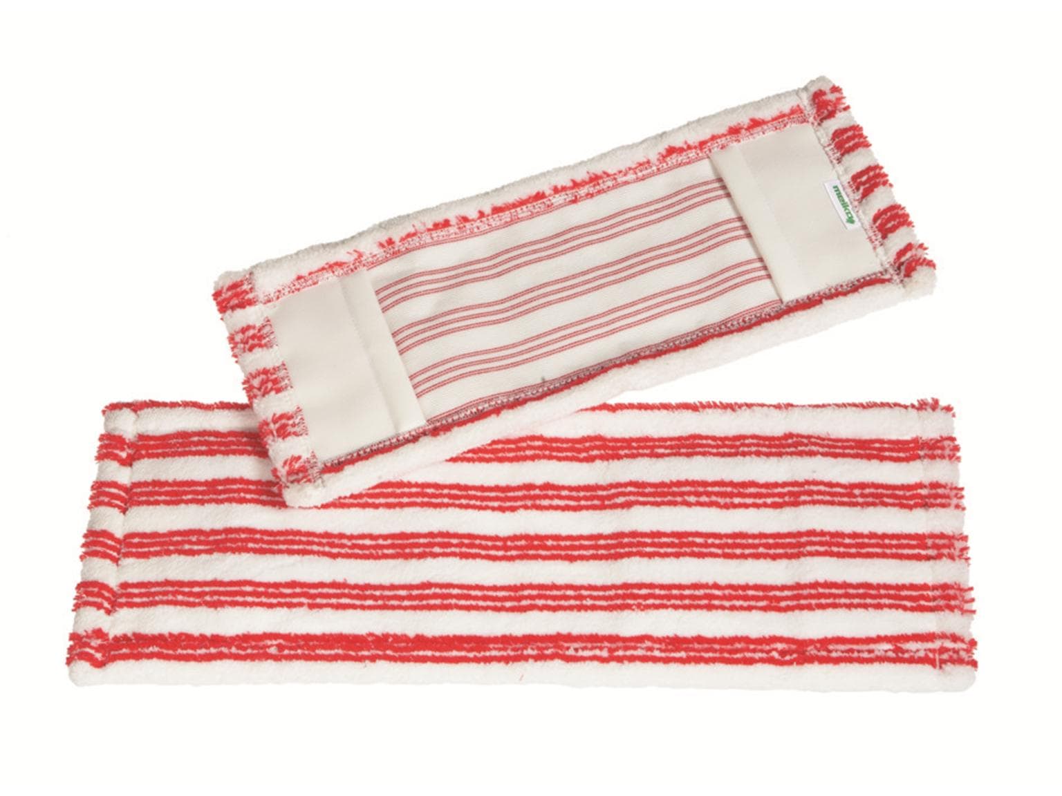 Mocio a setole in microfibra Sani Correct da 40 cm, bianco/rosso, mocio a tasche.
