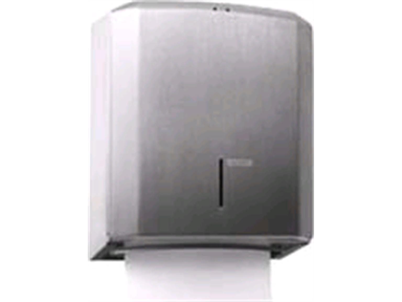 Distributore di asciugamani pieghevole Katrin, acciaio inox 330 x 275 x 132 mm, bloccabile