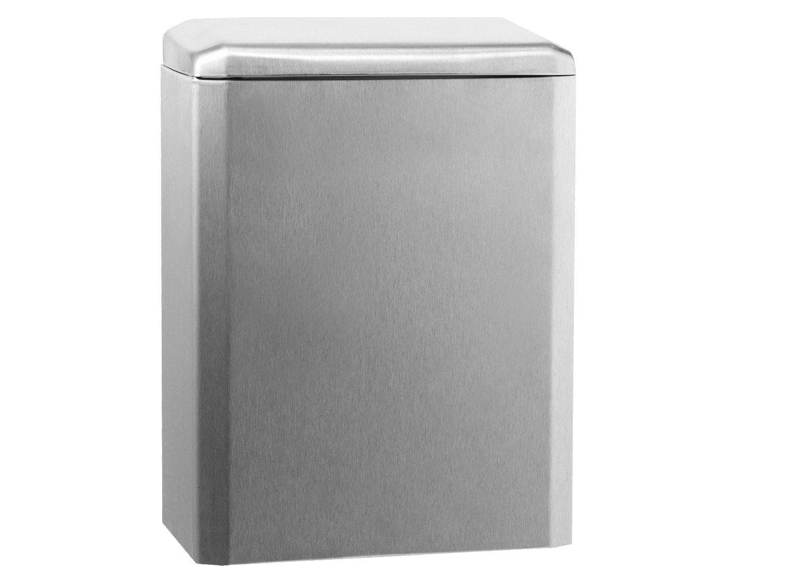 Cestino per rifiuti Katrin, in acciaio inox 290 x 230 x 102 mm, 6 lt
