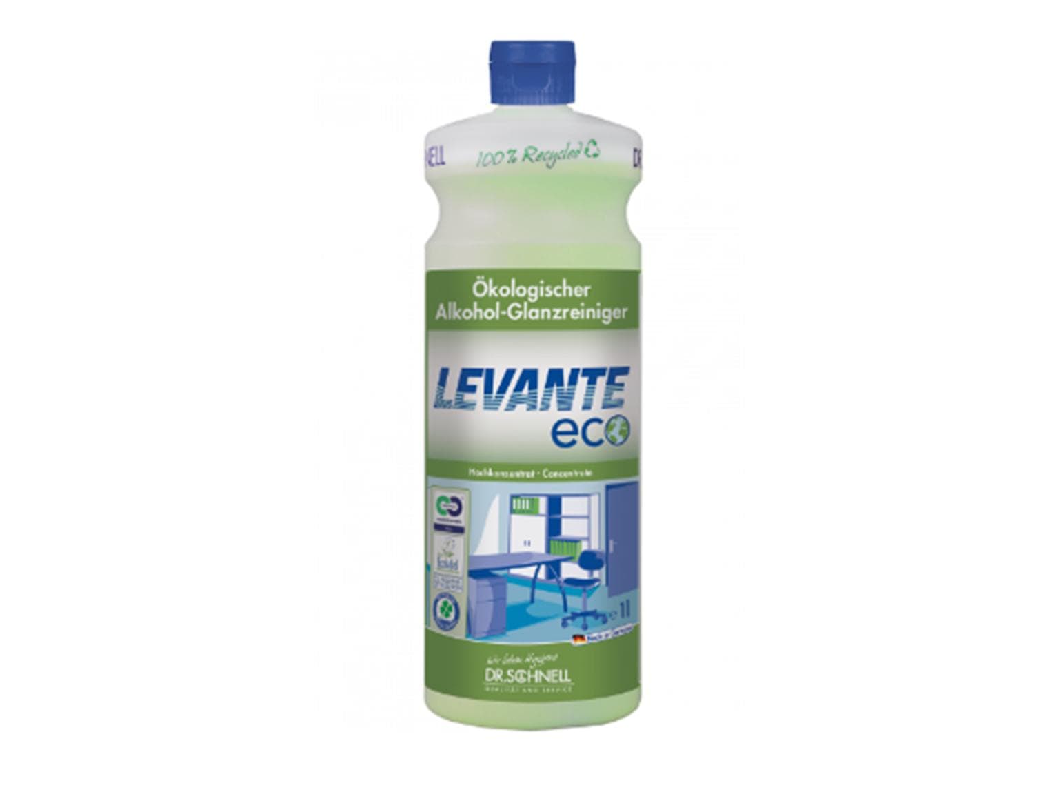 Levante ECO, Alcol Ecologico - Detergente Lucidante, Liquido Altamente Concentrato