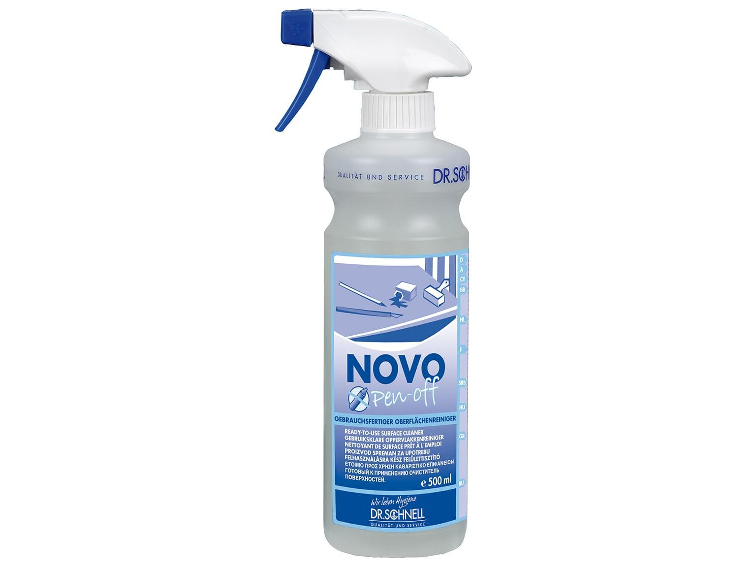 NOVO pen-off, detergente per ufficio per la rimozione di inchiostro, inchiostro per timbri, residui di etichette