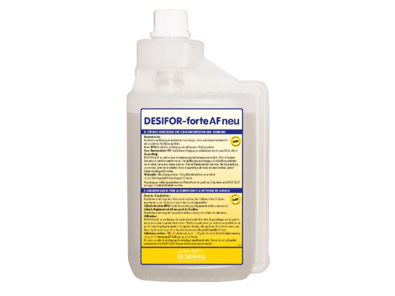 DESIFOR-forte AF nuovo 1 litro, detergente disinfettante per superfici, per ospedali