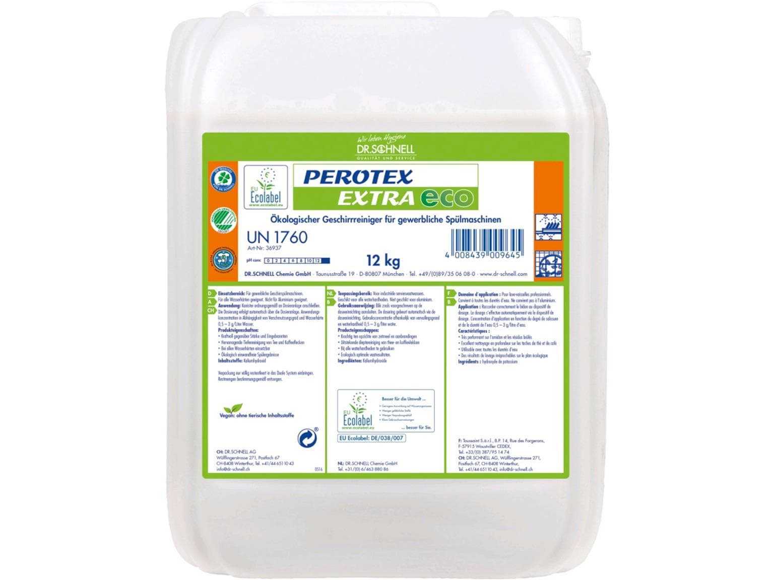 Perotex Extra ECO, nettoyant écologique pour lave-vaisselle professionnels