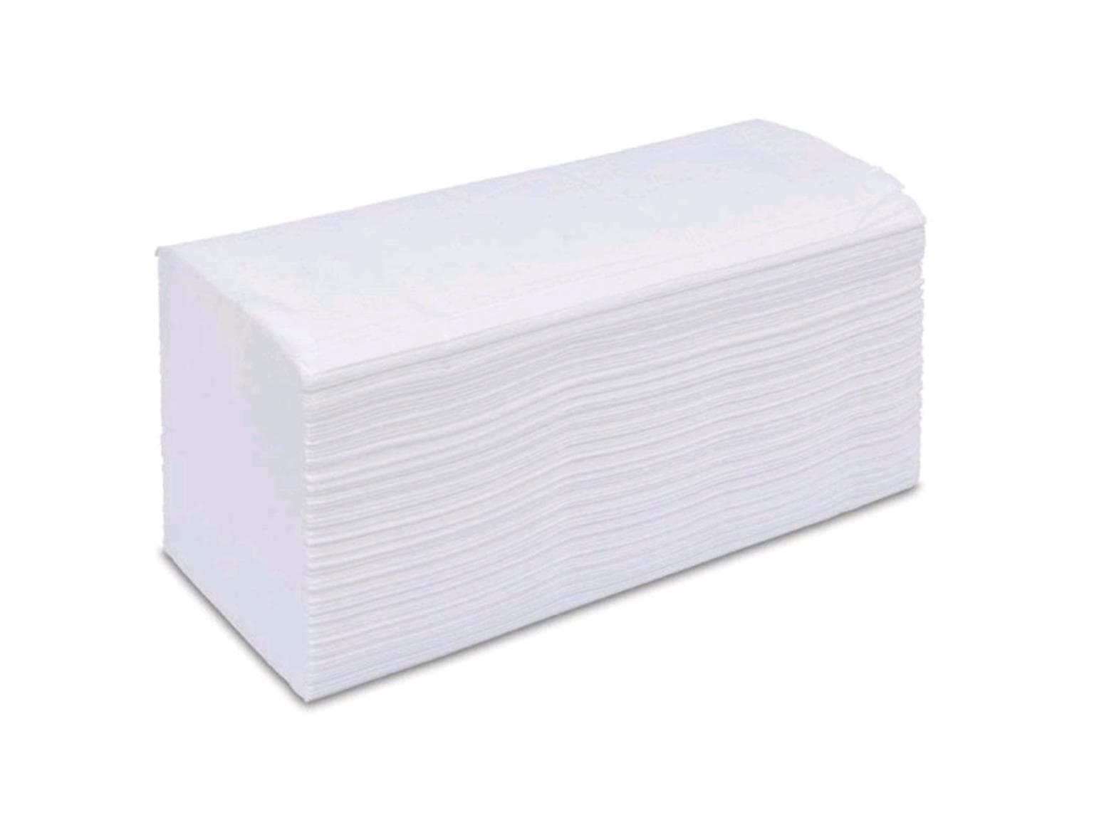 Asciugamani piegati a V, 100% cellulosa, 2 veli, bianco brillante, 24 x 21 cm