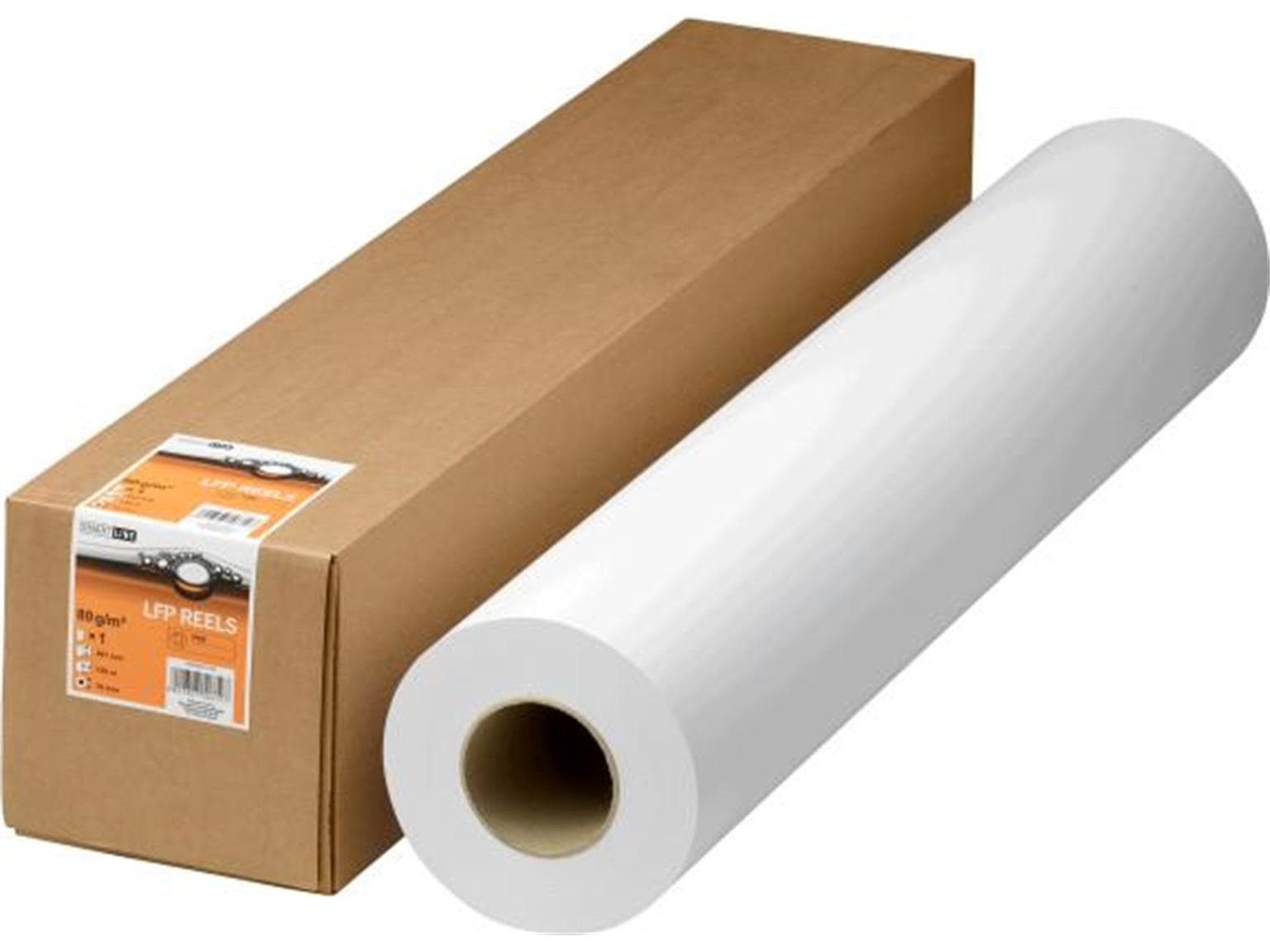 Carta per plotter a getto d'inchiostro 90 gm2, 91,4 cm x 90 m, elevato punto di bianco