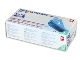 Guanti da esplorazione "Blue Vitril", miscela vinile-nitrile, taglia L, blu,