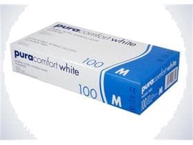 Guanti in nitrile "Pura Comfort" taglia L, bianchi, senza polvere, non sterili