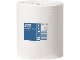 Rouleaux de chiffons de nettoyage Tork Universal 310, blanc de soie, 1 pli, 20 cm x 300 mètres courants,
