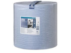 Rouleaux de chiffons de nettoyage Tork Advanced, système W1, bleus, 2 plis, 1 500 feuilles, gaufrés