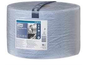 Rouleaux de chiffons de nettoyage Tork Advanced, système W1, bleus, 2 plis, 1 500 feuilles, gaufrés