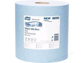 Rouleaux de chiffons de nettoyage Tork Advanced 440 Performance, TAD bleu, 3 plis, 750