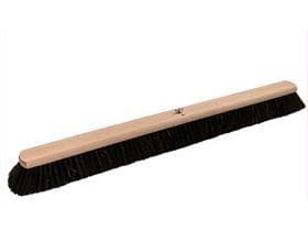 Spazzolone per pavimenti da 80 cm, setole nere in miscela di crine, con vite a farfalla.