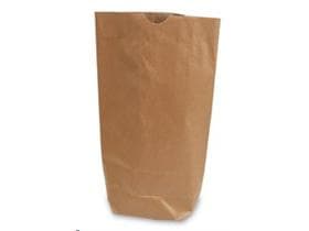 Kreuzbodenbeutel Kraft braun enggerippt 2-lagig, 23 x 37 cm, 2.5 kg, unbedruckt,