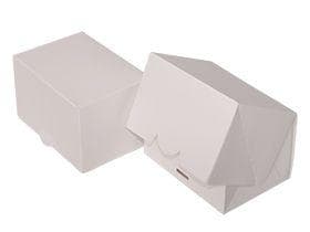 Scatola da pasticceria 14 x 10 x 9 cm laccata bianca, non stampata