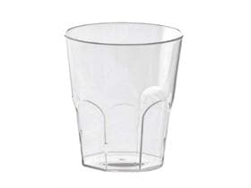 Trinkbecher aus Kunststoff, 2 dl Ø 77 mm, Höhe 104 mm, transparent