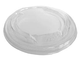 Coperchio in rPET trasparente, ø 120 mm, adatto al vasetto per alimenti delicatessen Art. 431508.