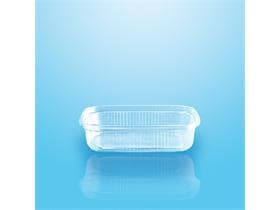 Verpackungsbecher 125 ml eckig, aus PP 108 x 81 x 28 mm, klar; passender Deckel