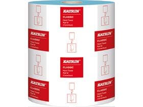 Rotoli di panni per la pulizia Katrin Classic M2, laminato blu, 2 veli, 20 x 37 cm, 148 lfm,