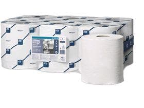 Rouleaux de chiffons de nettoyage Tork Relflex TM, blanc de soie, 1 pli, 19,8 cm x 300 mètres courants,