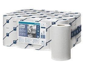 Rouleaux de chiffons de nettoyage Tork Relflex TM, Mini blanc, 1 pli, 19,8 cm x 120,1 m courants,