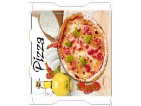 Pizzakarton 32 x 32 x 3 cm AM Qualität Kraft 1209, Neutraldruck